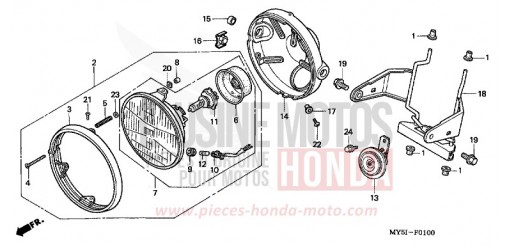 HEADLIGHT (CB500) CB5002 de 2002